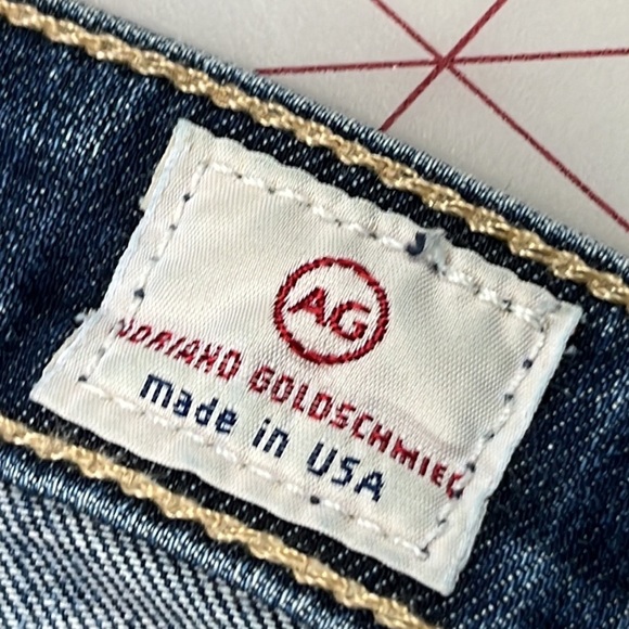 ADRIANO GOLDSCMEIED Stilt Roll-Up Cigarette Distressed Classic Wash Jeans SZ 29R - Picture 8 of 16